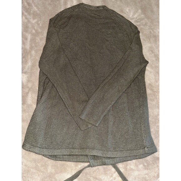 Madewell Womens Palisades Open Knit Cardigan Size S Green Lightweight Drawstring - Picture 4 of 4